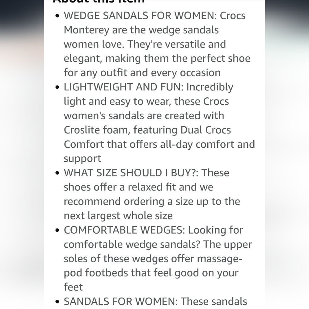 Crocs Sloane Wedge Glitter Flip-Flop Sandal- White - Picture 9 of 13